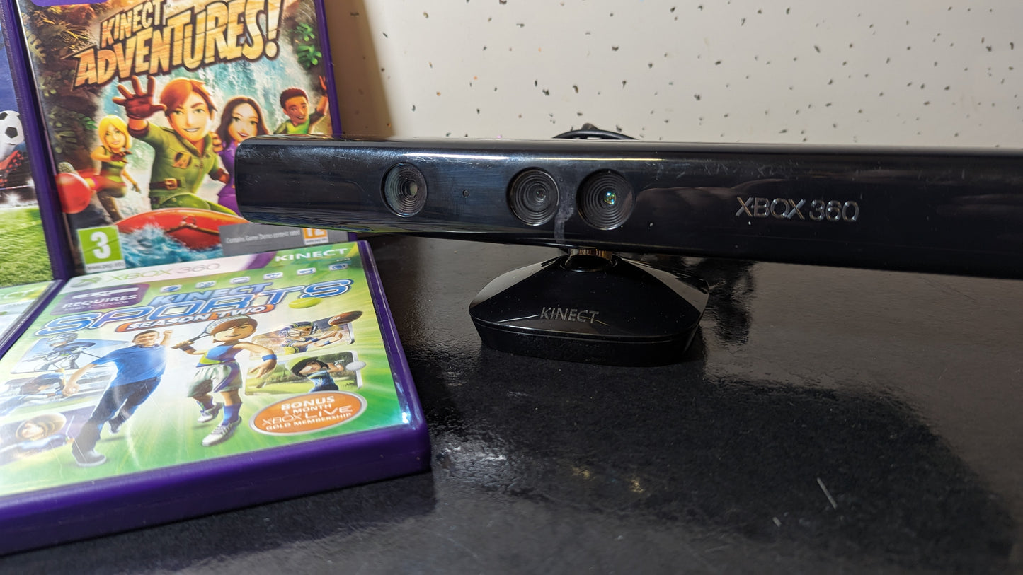 Official Xbox 360 Kinect Sensor Bundle With 4 Kinect Games