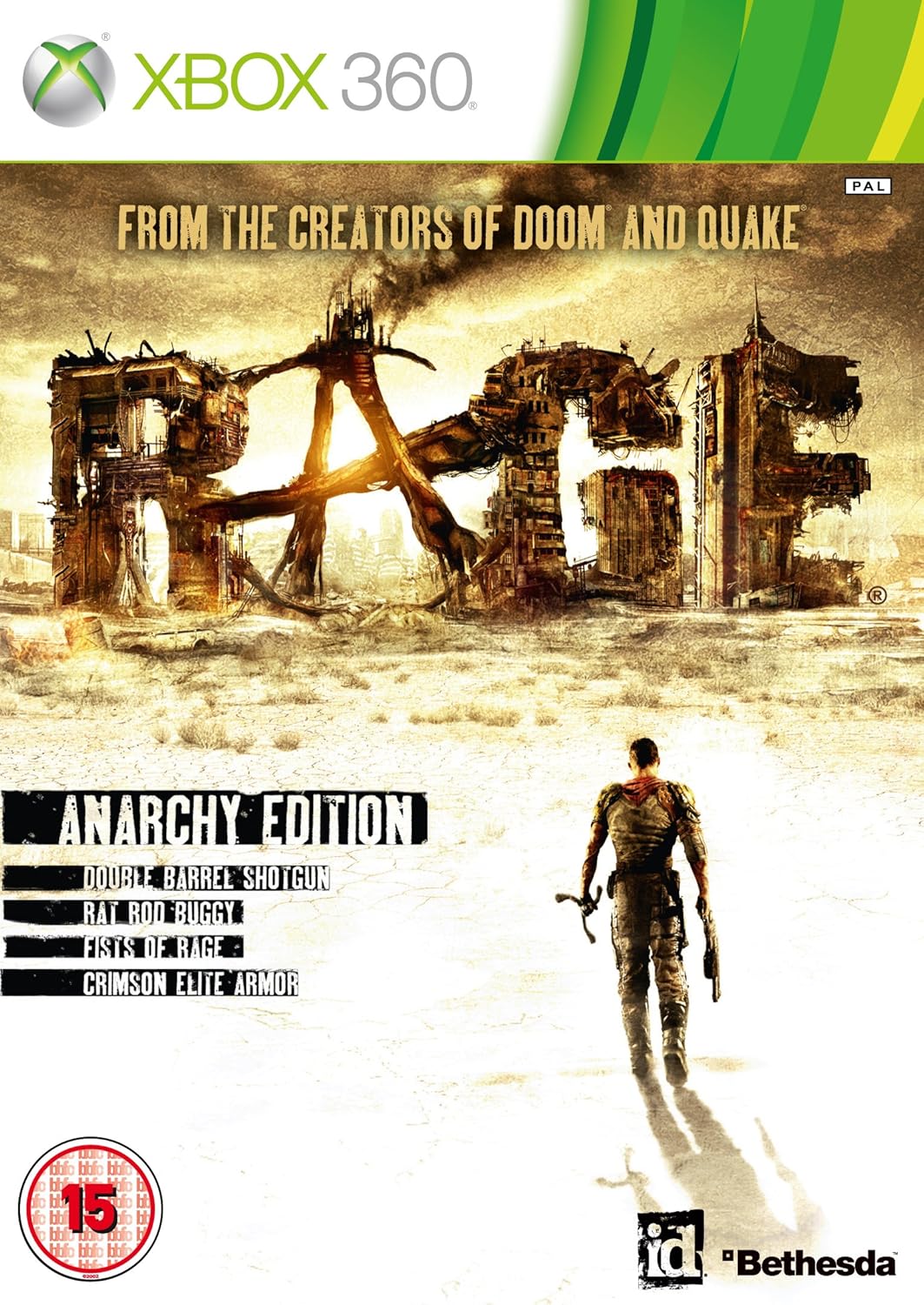 Rage anarchy edition (3 Disc) Xbox 360