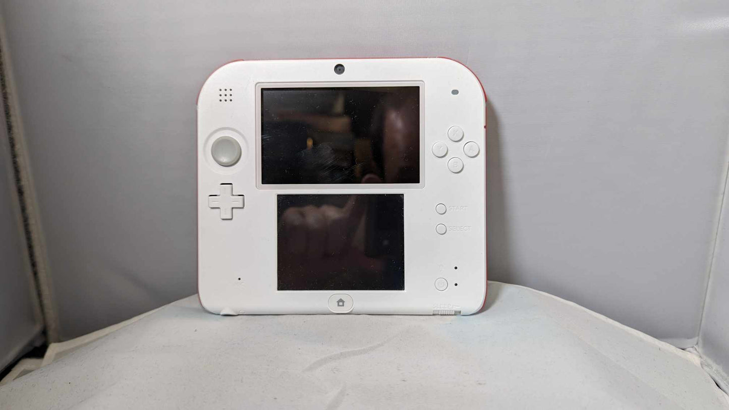 Nintendo 2DS in white and red