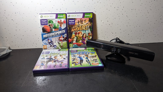 Official Xbox 360 Kinect Sensor Bundle With 4 Kinect Games