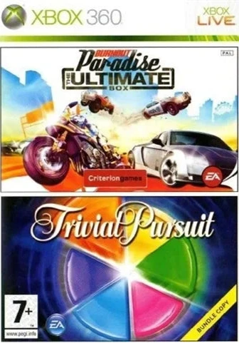 Burnout Paradise Ultimate Box + Trivial Pursuit Xbox360